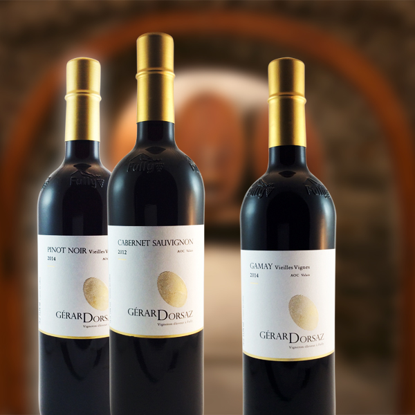 Les vins rouges - Cave Gérard Dorsaz - Fully, Valais